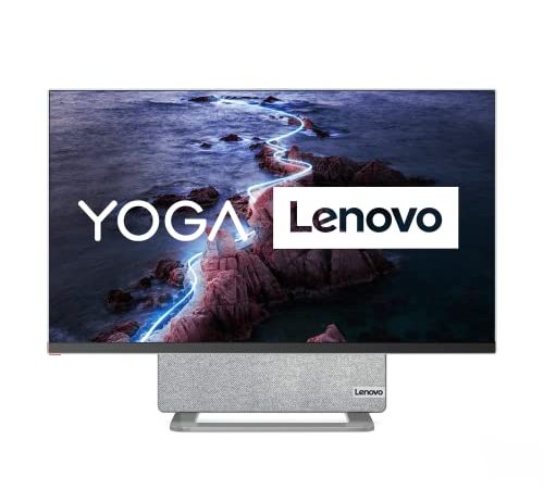 Lenovo Yoga AIO 7 Desktop PC | 27" UHD WideView Display | AMD Ryzen 7 5800H | 16GB RAM | 1TB SSD | AMD Radeon Grafik | Windows 11 Pro | grau | Premium Care | Tastatur & Maus grau