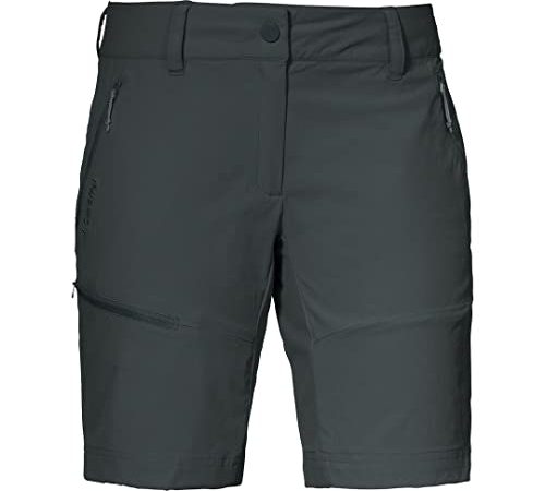Schöffel Shorts Toblach2, leichte und kühlende kurze Wanderhose mit elastischem Stoff, vielseitige Outdoor Hose mit optimaler Passform und praktischen Taschen Damen, asphalt, 40