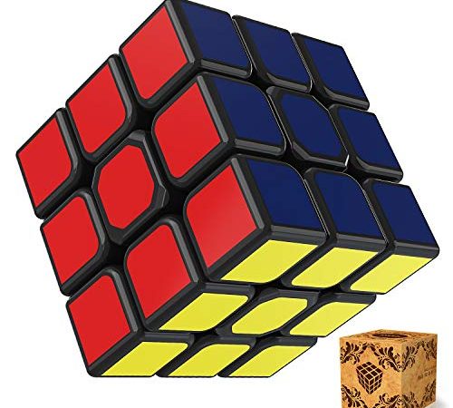 SPLAKS Zauberwürfel 3x3x3 magische Würfel original Speed Cube mit einstellbar Dreheigenschaften für Cornercutting Speed-Cubing