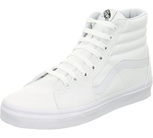 Vans SK8-HI, Unisex-Erwachsene Hohe Sneakers, WeiÃŸ (True White W00), 44 EU