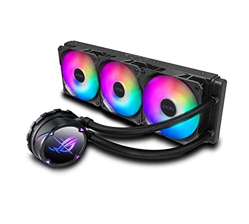 ASUS ROG STRIX LC II 360 ARGB All-in-One Flüssig-CPU-Wasserkühlung (Aura Sync, drei adressierbare ROG 120mm RGB-Lüfter)