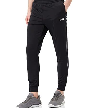JAKO Herren Hose Copa Polyesterhose, Schwarz/Weiß, L