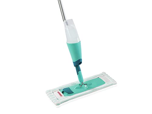 Leifheit Komfort Sprühwischer Easy Spray XL für schnelle Reinigung, Spray Mop mit Sprühdüse, Wischer mit Wassertank und 2-Faser-Wischbezug, Bodenwischer für alle Böden