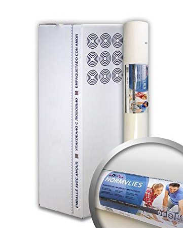 PRO[f]home® - NORMVLIES 150 g Renoviervlies 9 Rollen 168,75 m2 Glattvlies Malervlies glatte überstreichbare Vliestapete weiß Profhome