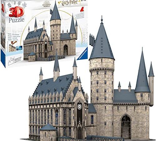 Ravensburger 3D Puzzle 11259 - Harry Potter Hogwarts Schloss - Die Große Halle - 540 Teile - Für alle Harry Potter Fans ab 10 Jahren