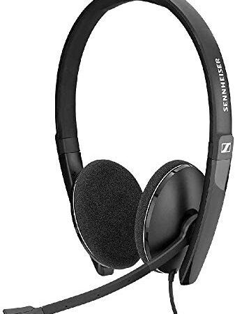 Sennheiser PC 3.2 Chat; Noise-Cancelling-Mikrofon; Leicht; Entspanntes Gaming; Hoher Komfort; Minimalistisches Design; Call Control; Klappmikrofon – 3,5-mm-Klinke; 3-polige Konnektivität