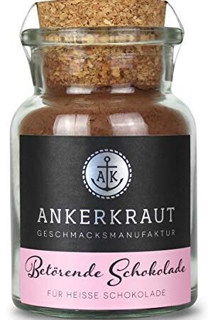Ankerkraut Betörende Schokolade, Kakao-Pulver für heiße Schokolade, 105g im Korkenglas