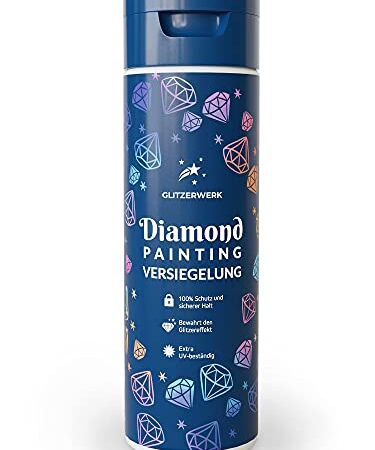 Glitzerwerk Diamond Painting Versiegelung - Für strahlend glitzernde Bilder & festen Halt deiner Steinchen - 250 ml