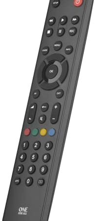 One For All Contour TV Universal Fernbedienung TV - Steuerung von TV / Smart TV - Funktioniert garantiert mit allen Herstellermarken – URC1210