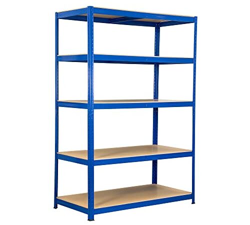 SCHMIDT security tools Schwerlastregal 180x120x60cm Steckregal 275kg pro Boden Lager-Regal belastbar mit 1375kg