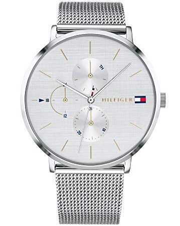 Tommy Hilfiger Damen Multi Zifferblatt Quarz Uhr mit Edelstahl Armband 1781942
