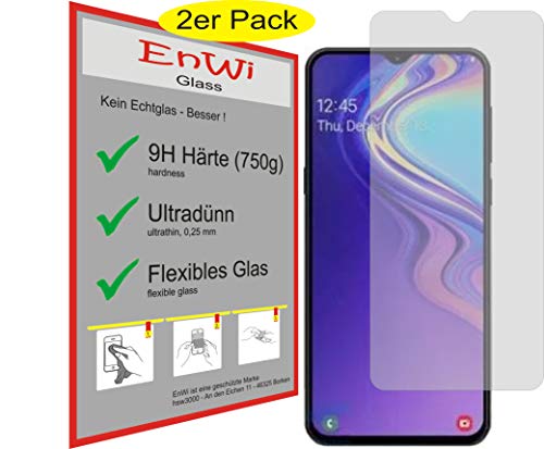 HSW | 2X Panzerfolie Panzerschutzfolie 9H Display-Schutz-Folie für Samsung Galaxy M20