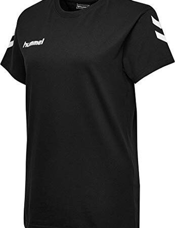 hummel Damen Hmlgo bomuld S/S T shirts, Schwarz, XXL EU