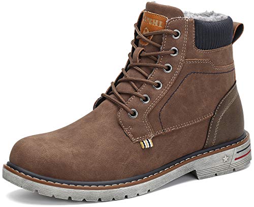 Mishansha Herren Winterschuhe Wasserdicht Warm Gefüttert Winterstiefel Klassische Boots Rutschfest Outdoor Stiefel