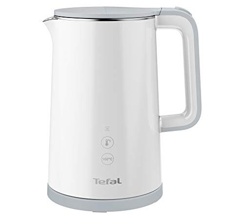 Tefal KO6931 Sense Wasserkocher | 1,5 Liter Kapazität | Digitalanzeige | 5 Temperaturstufen | 360°-Sockel | Wasserstandsanzeige | herausnehmbarer Kalkfilter | 30 Minuten Warmhaltefunktion | weiß