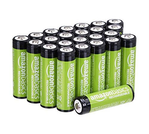 Amazon Basics AA-Batterien, wiederaufladbar, 2000 mAh, 24 Stück, vorgeladen