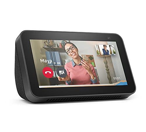 Echo Show 5 (2. Generation, 2021) | Smart Display mit Alexa und 2-MP-Kamera | Anthrazit