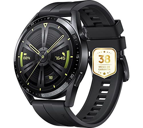 HUAWEI Watch GT 3 46mm Smartwatch, Sportuhr, SpO2-Überwachung, Uhr mit großem Display, Trainingsuhr, Smartwatch, Schwarz+38 Monate Garantie