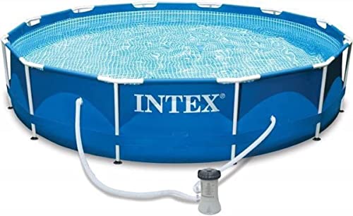 Intex 28202GN Metal Frame Pool - Aufstellpool - Ø 305 x 76 cm,Blau