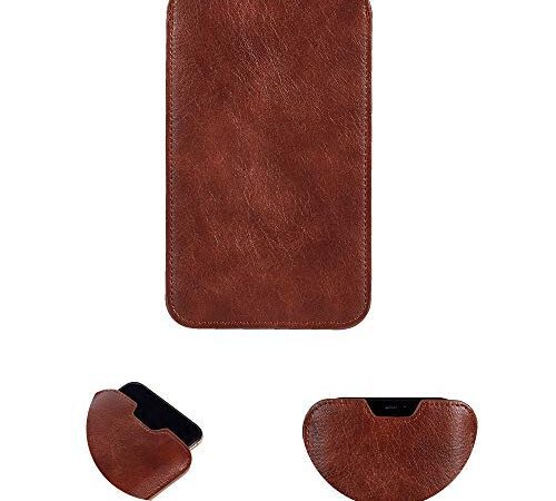 K-S-Trade Schutz Hülle Für LG Electronics G6+ Schutzhülle Handyhülle Kompatibel Mit LG Electronics G6+ Handytasche Kunstleder Sleeve In Braun