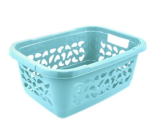 keeeper Wäschekorb, Luftdurchlässiges Dekor, 32 l, Jost, Hellblau