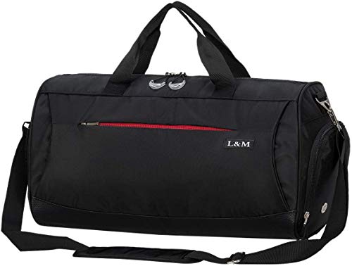 marcello Sporttasche Herren Reisetasche, Trainingstasche Weekender mit Schuhfach & Nassfach, Wasserdicht Schwimmtasche Handgepäck für Herren & Damen, Sport, Gym, Fitness