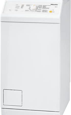 Miele WW 630 WCS Toplader Waschmaschine – Mit Schontrommel für 1-6 kg Wäsche, Fahrrahmen, Express 20 und Silence-Geräuschoptimierung – Energieklasse C