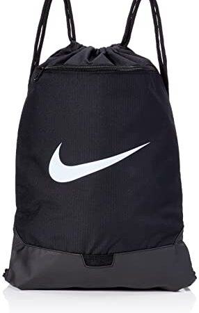Nike Drawstring Sporttaschen 9.5 (18L), Black/Black/White One size, Einheitsgröße