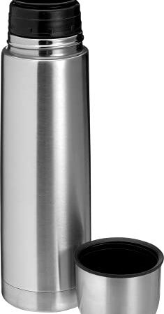 PROJECTS Thermoskanne 1l Edelstahl Isolierkanne 1 Liter | Thermosflasche auslaufsicher doppelwandig spülmaschinenfest | Thermoskanne Kaffee Thermoskanne Tee | Teekanne Thermo Kaffeekanne Thermo 1l
