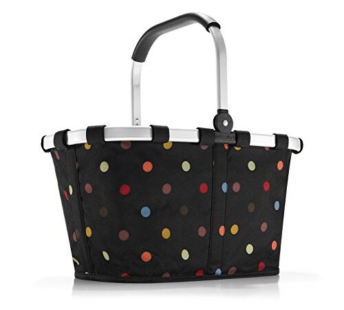 reisenthel Carrybag dots - Stabiler Einkaufskorb mit viel Stauraum und praktischer Innentasche – Elegantes und wasserabweisendes Design