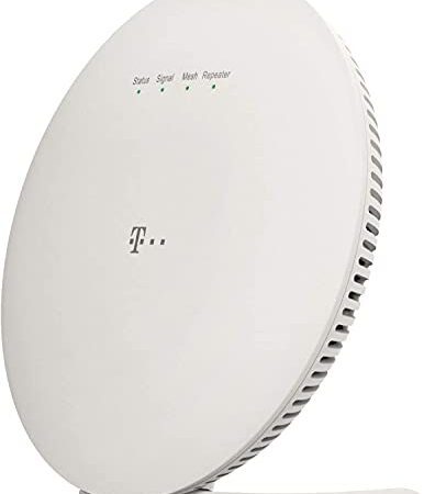 Telekom Speed Home WiFi für Ihr starkes & stabiles Heimnetzwerk I WLAN Verstärker mit Mesh Technologie für optimale Internet-Abdeckung, 1.733 Mbit/s I Plug & Play per WPS, 2 LAN-Anschlüsse