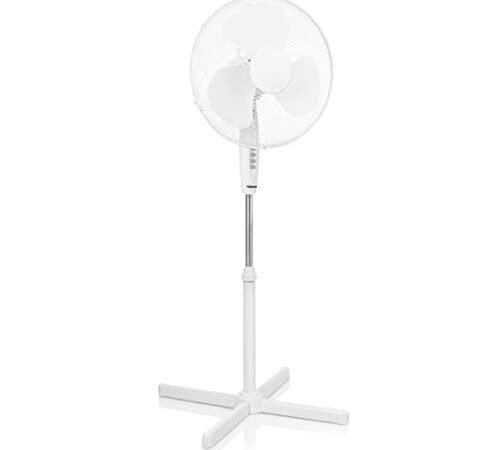 Tristar VE-5893 Standventilator 40 cm Durchmesser, 3 Geschwindigkeitsstufen, Weiß, 105 - 125 cm