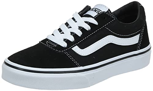 Vans Herren Ward Sneaker, Schwarz Suede Canvas Black White, 43 EU