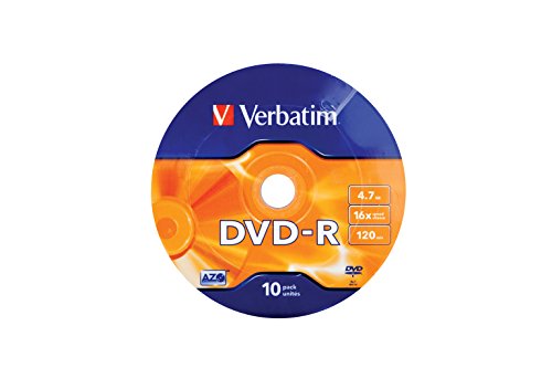 Verbatim 43729" DVD-R 4,7GB 16x 10er Wrap Spindel Silber