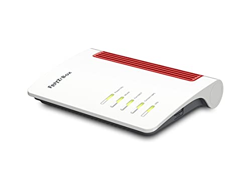 AVM FRITZ!Box 7530 AX WI-FI 6 Router (DSL/VDSL, 1.800 MBit/s (5GHz) & 600 MBit/s (2,4GHz), bis zu 300 MBit/s mit VDSL-Supervectoring 35b, WLAN Mesh, DECT-Basis, Media Server, internationale Version)