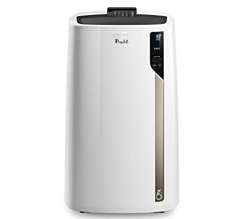 De'Longhi Pinguino PAC EL98 ECO RealFeel mobiles Klimagerät mit Abluftschlauch, Klimaanlage für Räume bis 95 m³, Luftentfeuchter, Ventilationsfunktion, 24h-Timer, Weiß