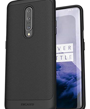 Encased OnePlus 7 Pro Schutzhülle (dünne Armor), schmale Passform, flexibler Griff, Schwarz