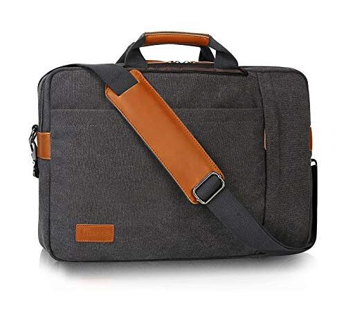 ESTARER umwandelbar Rucksack Laptoptasche Umhängetasche Messenger Bag 17/17,3 Zoll Multifunktions Tasche für Business/Schule/Reisen