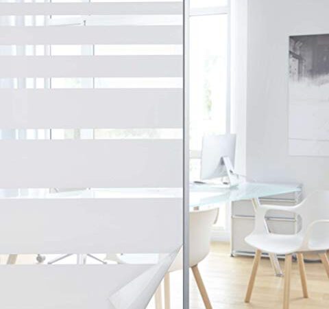 Fensterfolie selbsthaftend Streifen 67x200 cm Sichtschutzfolie Anti-UV statische Haftung Folie selbstklebend, 201916000