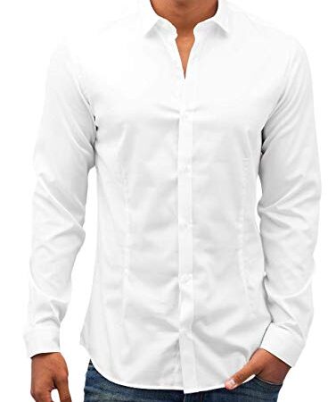 JACK & JONES Herren Jjprparma Shirt L/S Noos Businesshemd ,White,L