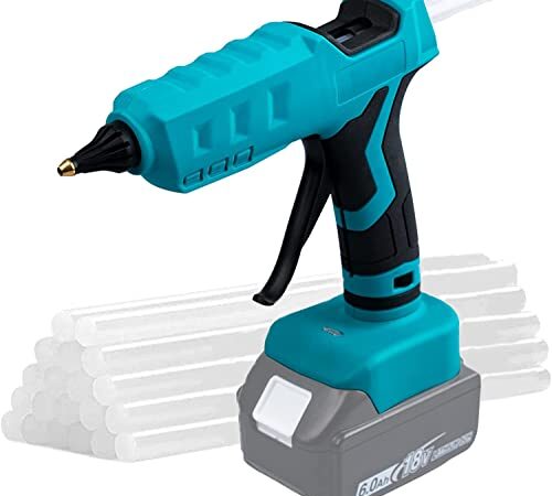 Mellif Akku Heißklebepistole GluePen für Makita-Akku 18v, 11mm (inkl. 20 Klebestifte, ohne Akku und Ladegerät)