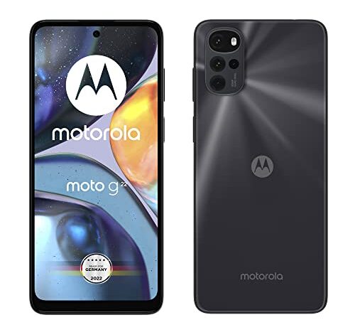 Motorola moto g22 Smartphone (6,5"-HD+-Display, 50-MP-Kamera, 4 GB/64 GB, 5000 mAh, Android 12), Cosmic Black