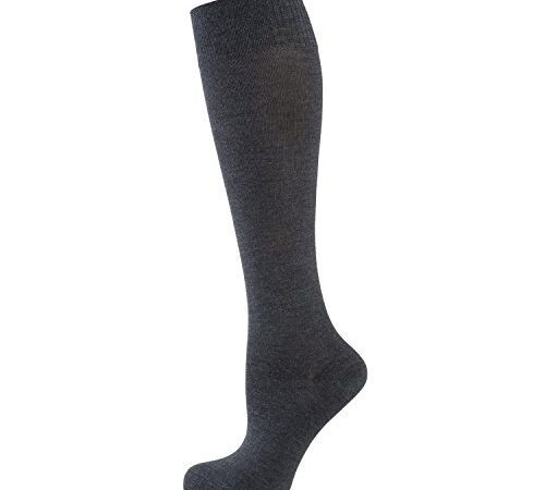 Nur Die Damen Damen "Bambus Knie" Kniestruempfe, Grau (anthrazit 926), 39-42 EU