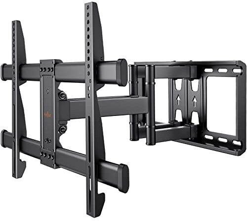 Perlegear TV Wandhalterung Schwenkbar Neigbar für 37 - 84 Zoll Flach & Curved Fernseher, TV Halterung max.VESA 600x400mm bis zu 60kg