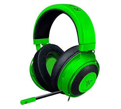 Razer Kraken - Gaming Headset (Kabelgebundene Headphones für PC, PS4, Xbox One & Switch, 50mm Treiber, 3,5mm Audio-Klinkenstecker mit In-Line Fernbedienung) grün