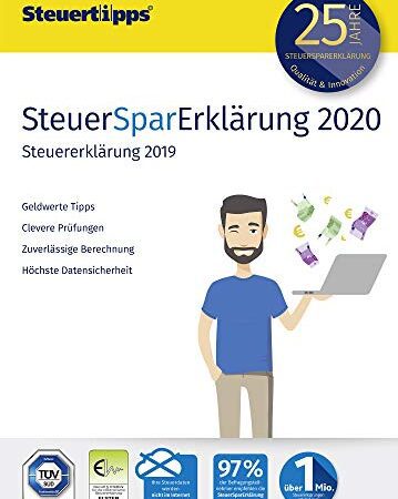 SteuerSparErklärung 2020, Schritt-für-Schritt Steuersoftware für die Steuererklärung 2019, Aktivierungscode per Mail für Windows 10, 8