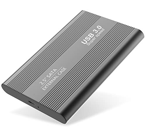 Wooge Externe Festplatte 1tb, USB 3.0 Tragbare Festplatte extern für PC, Mac, Desktop, Laptop, MacBook, Chromebook (1tb, Schwarz)