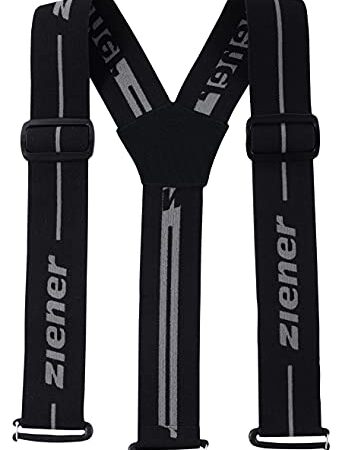 Ziener Braces Teamwear Hosenträger | verstellbar, abnehmbar, Gürtelschlaufen, Black, L