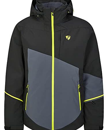 Ziener Herren TIMPA Ski-Jacke / Winter-Jacke | warm, wasserdicht, PFC frei, black.ombre, 46