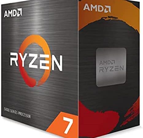 AMD Ryzen 7 5700X Prozessor (Basistakt 3.4GHz, Max. Leistungstakt bis zu 4.6GHz, 8 Kerne, L3-Cache 32MB, Socket AM4, ohne Kühler) 100-100000926WOF, Schwarz